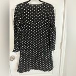 J.Crew  Black Label Collction Silk Dress White Star on Black Pattern Size 2 Photo 7
