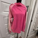Vintage womens pink long sleeve heart pullover sweatshirt size Med Photo 3