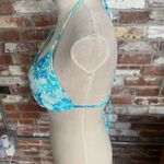 Venus  Blue and White Halter Bikini Top Size D Photo 2