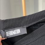 Reformation Cora Knit Ribbed Off Shoulder Midi Dress Black Size S $165 Photo 6