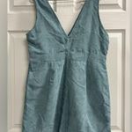 SheIn Teal Blue V Neck Corduroy Button Up Jumper Mini Dress - Size 12 - NWT Photo 1