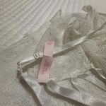 Victoria's Secret Victoria’s Secret Sheer Lace White Lingerie Chemise Slip M Medium Ribbon Accents Photo 5