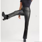 Yummie by Heather Thomson Matte Black Faux Leather Bootcut Shaping Pants Medium Photo 1