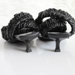 Khaite Lexington Black Ruched Leather Kitten Photo 7