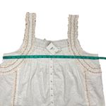 Jennifer Grace  Eyelet Sleeveless Smocked Tunic Tank Ecru Sz XL NWT Babydoll Boho Photo 10