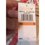 Michael Kors NWT  Womens Coral Stretch Bikini Swimsuit Bottom Small Geranium 2021 Photo 2