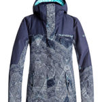 Roxy Women's Ski Snowboard Jacket Blue Geometric Print Winter Coat L Jetty Block Photo 0