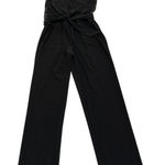 Cache  Jumpsuit Womens‎ 2 Black Floral Lace Back Sheer Stretch Pockets Photo 0