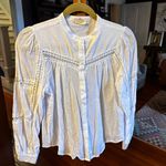 Matilda Jane Good Hart Lydia White Cotton Eyelet Blouse sz XS Photo 7