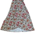 ALY DALY Women's Floral Print Wrap Midi Dress Short Sleeve Summer Spring‎ Sz SM White Photo 5