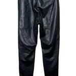 Athleta All Over Gleam Tight Vegan Leather Pants Black Size XS Cropped Photo 4