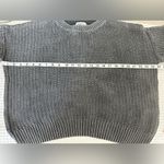 PINK - Victoria's Secret Charcoal Grey Knitted PINK by Victoria Secret Crew Neck Sweater Photo 5