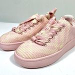 Burberry Knit Low Top Sneakers Cameo Pink Check Size 36.5 6.5 US NEW Photo 3
