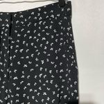 & Other Stories & Other Stories Micro Floral Print Straight Leg Trousers Black White Size 4 Photo 7