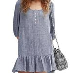 Anthropologie dRA Women's Slate Lyon Gauze Tunic Dress With Drop Hem ~ SMALL (?) Photo 0