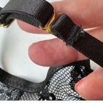 Bebe Strappy Lace Balconette Bra 34B Black Push Up Underwire Sexy Bride … Photo 8