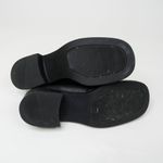 Vintage 90s Whitemt Black Leather Heeled Loafers Photo 4