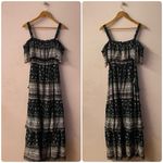 BCBGMAXAZRIA Claudia Multicolored Tiered Off-The-Shoulder Maxi Dress Sz S NWT Photo 16