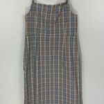 COS  Checkered MIDI Dress Straight Neck Size 8 Photo 7