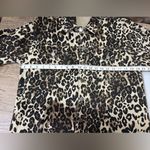 Mable leopard print denim romper size small NWT Tan Photo 4