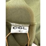 Brand New OGL Women's Size Medium Green Move Mock Neck Midi Length Dress Photo 5