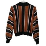 MINKPINK RTR Stripe Batwing Brown & Black Sweater(Size Medium) Photo 3