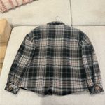 Mystree  Plaid Button Down Shacket Photo 2