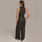 Donna Karan  - V-neck Pinstripe Jumpsuit Photo 1