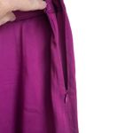 Ann Taylor  Women Skirt  8P Purple Fit And Flare Hem Side Zip Dressy Satiny Fairy Photo 4