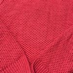 Sonoma coral all over stitch long sleeve crewneck sweater S Photo 3