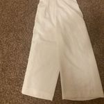 Babaton Aritzia  Altimira Flutter Jumpsuit Womens 00 White Strapless Cropped Zip Photo 2