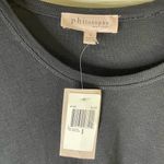 Philosophy NWT  Black Lace Trimmed Lightweight Boxy Poncho Shawl Photo 2