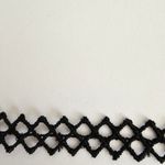 Black thread Y2K choker necklace Silver Photo 3