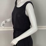 Athleta Black Sleeveless Romper XS Modal Blend Drawstring Waist Active Lounge Photo 3