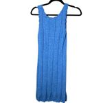 Victor Glemaud Cotton Knit Ribbed Bodycon Fitted Mini Dress Size Small Blue Photo 4