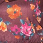 Peach Love California  ruffle floral dress size M lined Photo 9