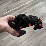 Halloween Knotted Headband October Ghost Boo Beaded Studded Boutique Black Photo 3