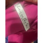 Lucy in the Sky Fuchsia Pink Plunging Tie-Back Ruched Mini Dress Skater Size S Photo 5