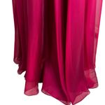 La Femme  Strapless Prom Formal Dress Gown Cranberry Size 6 NWT Photo 10