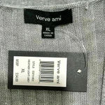 Verve Ami NWT  Sleeveless Open Cardigan Duster Vest Light Gray Acrylic Size XL Photo 3