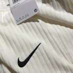 Nike NWT  Sportswear Women's High Waisted Ribbed Pants WHITE 1X Photo 5