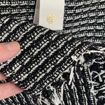 Tory Burch NWT Women’s Black and White Rafia Woven Pencil Skirt size 6 Photo 4