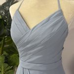 Azazie  emerald bridesmaid dress in dusty blue Photo 3