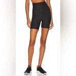 We Wore What Lace Up Biker Shorts Corset Details Black High Rise XL NWT Photo 1