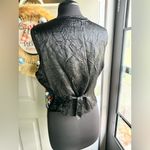 Vintage 90s Basic Editions Halloween print cotton vest, size large Black Photo 5