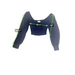 Urban Outfitters Lena Sheer Sleeve Blouse size XS Photo 8