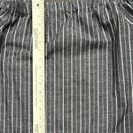 Love Tree  Off Shoulder Tie Sleeve‎ Cropped Gray White Striped Blouse Size Large Photo 3