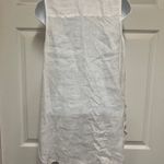 J. Jill Love White Linen Button Down Sleeveless Shirt Photo 5