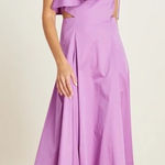 Veronica Beard NWT  Beilla Midi Dress in Vivid Orchid Purple Size 6 Cutouts Photo 0