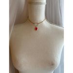 Hello Kitty gold heart red  choker Photo 3